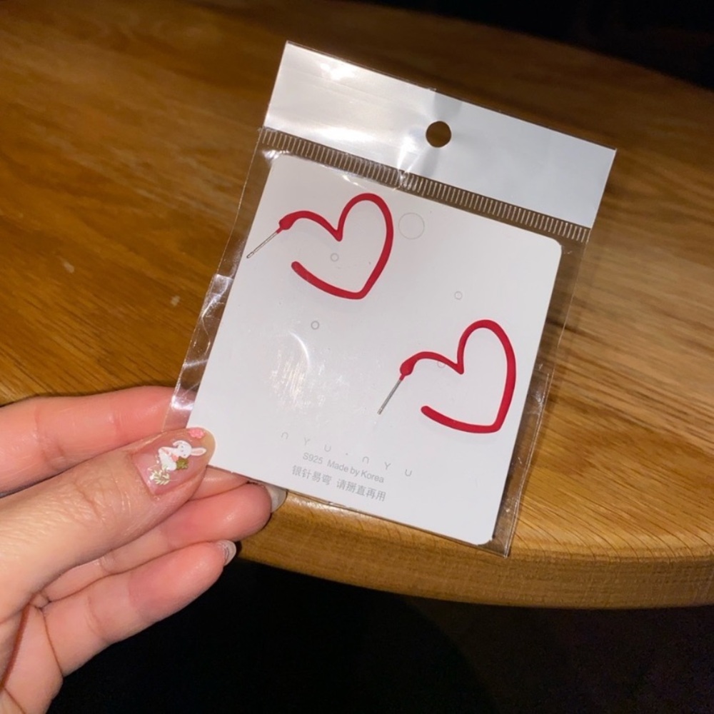 5 for $25 Red Heart Earrings